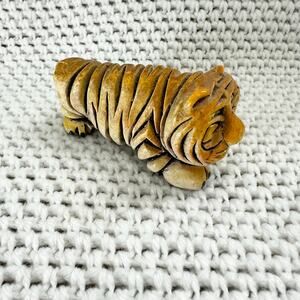 Artesania Rinconada Hunting Prowling Walking Orange Tiger Figurine Statuette 4"